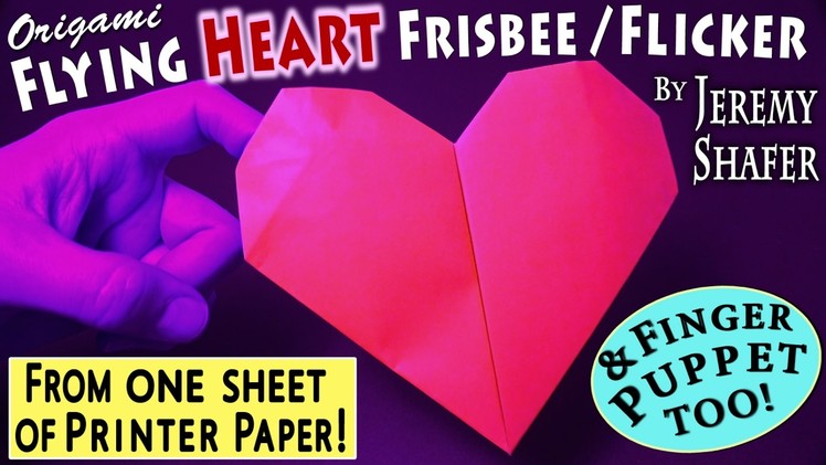 Origami Heart Frisbee