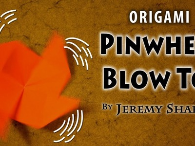 Origami Pinwheel Base Blow Spinner