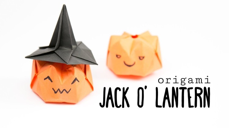Origami Pumpkin Tutorial ★ Jack O' Lantern ★ Paper Kawaii