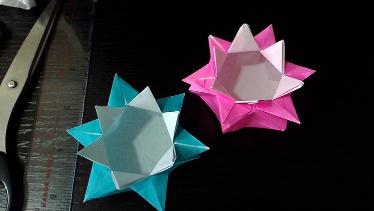 摺星星紙盒  Origami star box