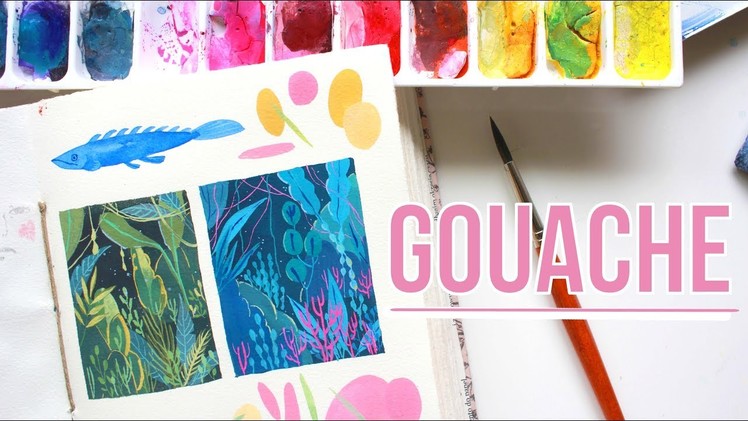 Painting with GOUACHE!