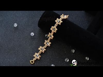 Pandahall Video Anleitung des schicken Armband mit Kristall und Rocailles Perlen