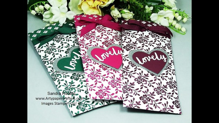 Pretty Gift Bag Pouches (SO LOVELY) - SandraR Stampin' Up! Demonstrator Independent