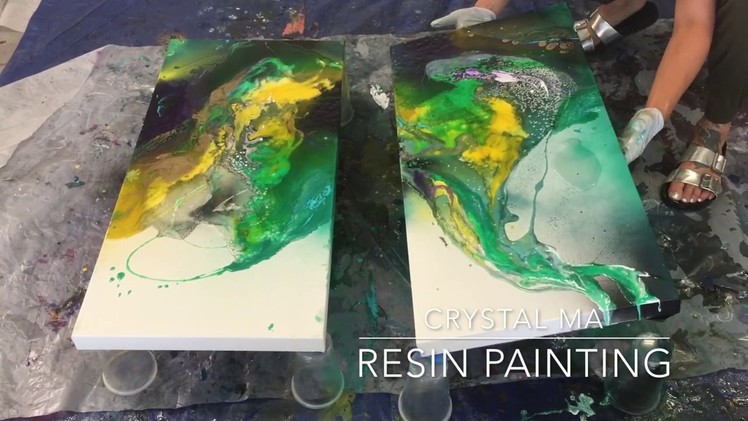 Resin painting - 1st layer