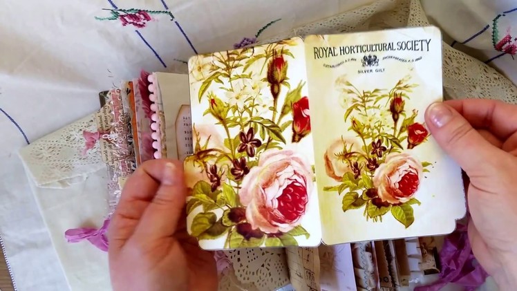 Shabby Chic Vintage Junk Journal - July DT Project for Tsunami Rose Designs. 