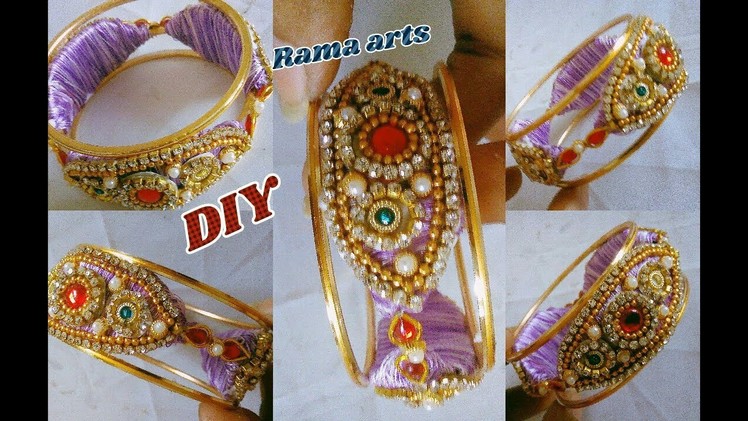 Silk thread bangle - How to make this bangle | jewellery tutorials