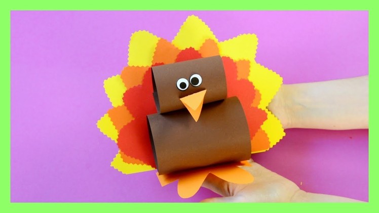 Simple Paper Turkey Craft - Thanksgiving crafts for kids
