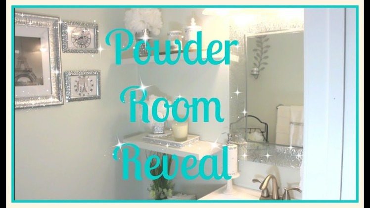 ????Small Bathroom Tour|| ????Affordable Glam Decor|| Powder Room Reveal????
