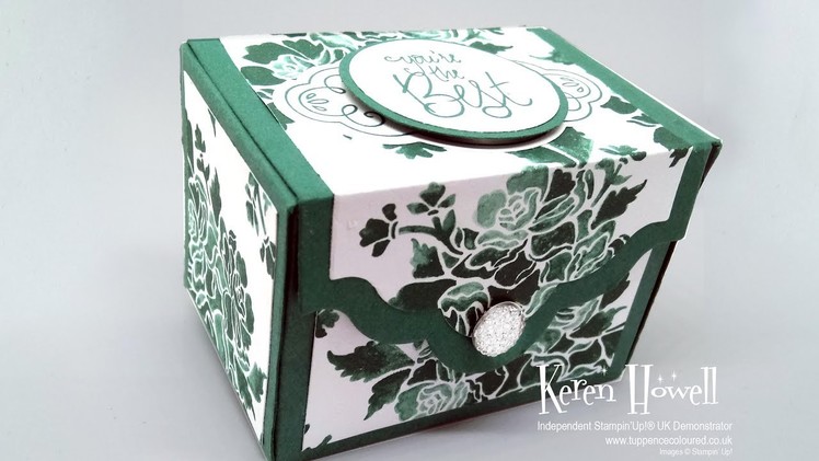 Stampin' Up! Tranquil Tide gift box