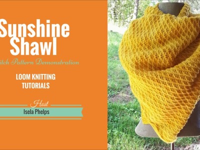 Sunshine Shawl: Diamond Stitch Pattern Demonstration