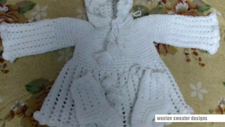 Sweater designs for kids or baby in hindi | woolen sweater designs | woolen frock for baby girl