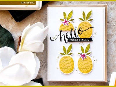 Sweet Friend Pineapple Card with Yana