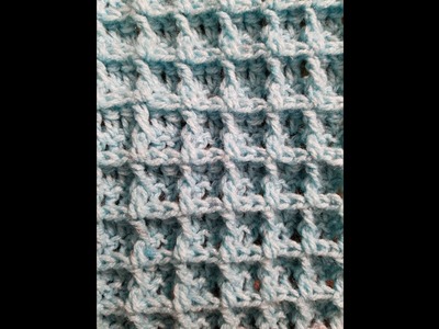 The Waffle Stitch Crochet Tutorial!