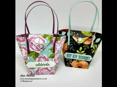 Tiny Adorable Shopping Bag Using Stamping Up Products