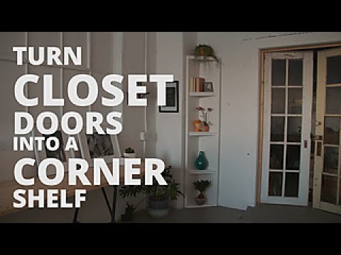 Turn Closet Doors Into a Corner Shelf - DIY Network