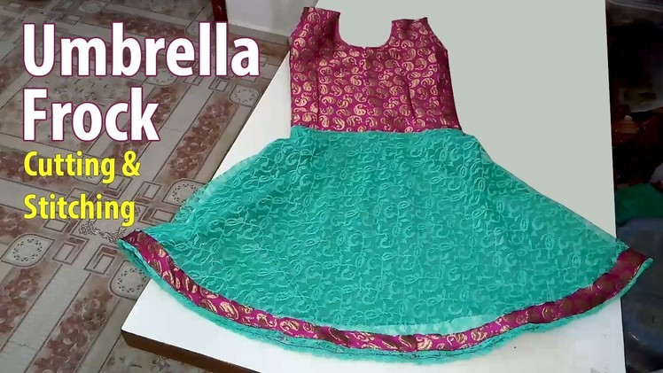Umbrella Frock Cutting and Stitching | Baby Frock Cutting and Stitching Kids circle skirt