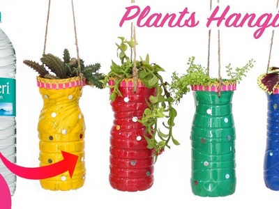 Waste BOTTLE Reusing | Make PLANTS HANGING for Gardening | Home Decor Idea