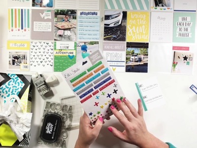 Weekly Pocket Page Process Video. Featuring Elle's Studio August Kit