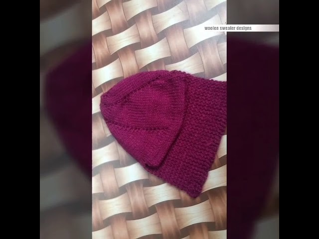 Woolen cap for kids or baby in hindi | one colour woolen cap for kid or baby in hindi | kids sweater
