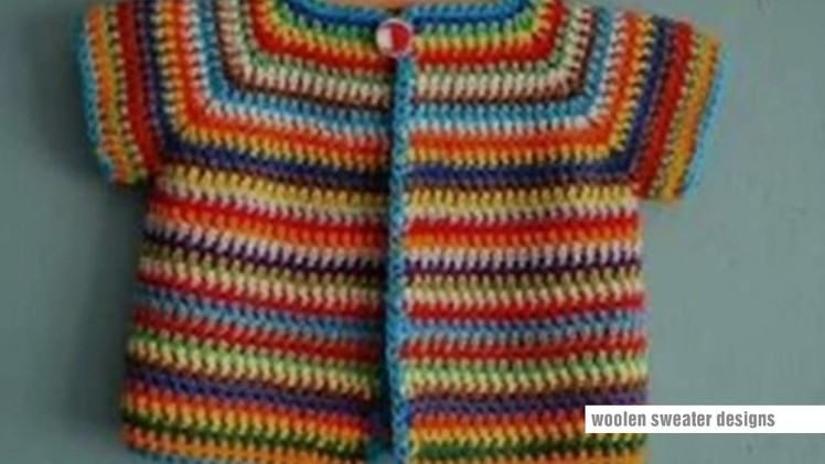 Woolen sweater designs - multicolor sweater design for kids or baby in hindi | kids sweater designs