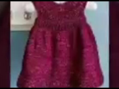 Woolen sweater designs|| new knitted design pattern for kids or baby frock