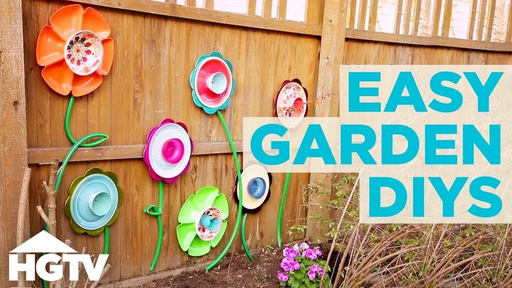3 Upcycled DIY Garden Decorations | HGTV