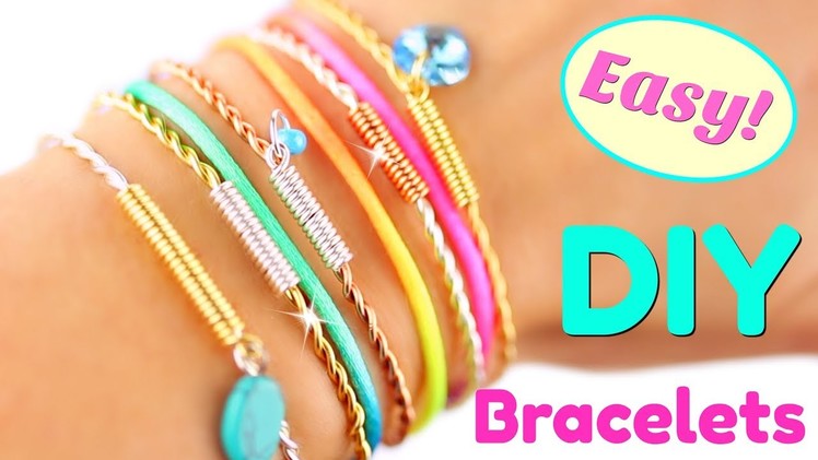 5 DIY Bracelets EASY DIY Bracelet tutorial | Handmade Bracelets