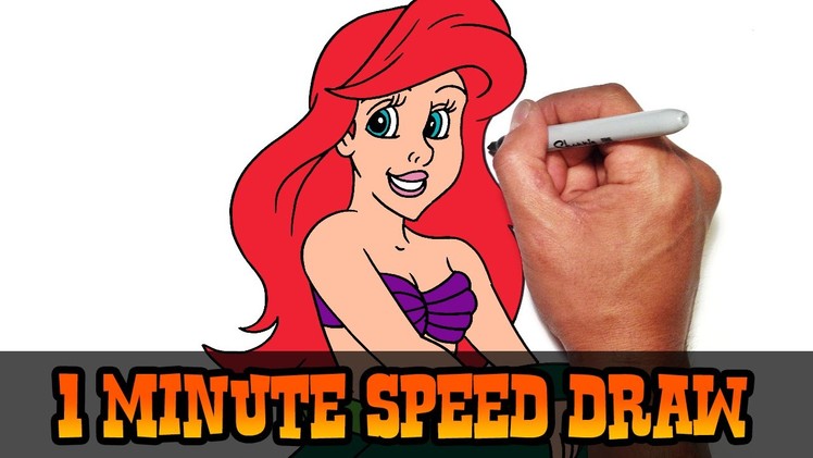 Ariel (The Little Mermaid) Speed Draw Video Preview