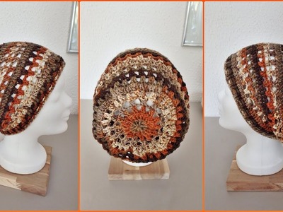 Beautiful crocheted cap for spring and autumn  -- Step by step for beginners!