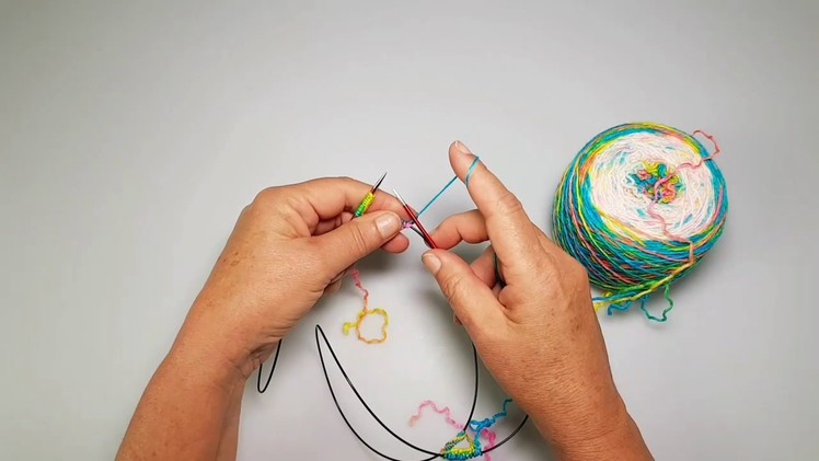 Casting on two socks at a time using one circular needle