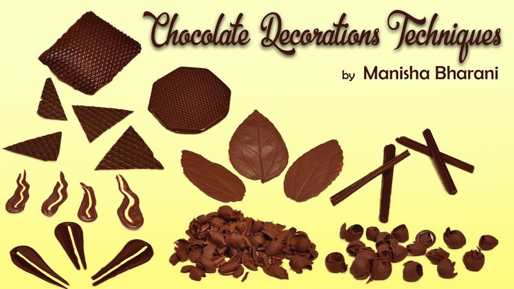 Chocolate Decorations Techniques  Easy & Simple Chocolate Decorating Ideas For Cakes & Desserts