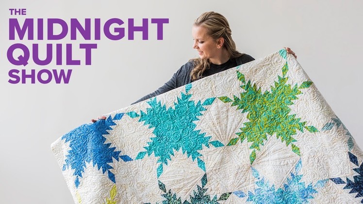 CONQUERING Edyta Sitar's Modern Feathered Star Quilt | Midnight Quilt Show with Angela Walters