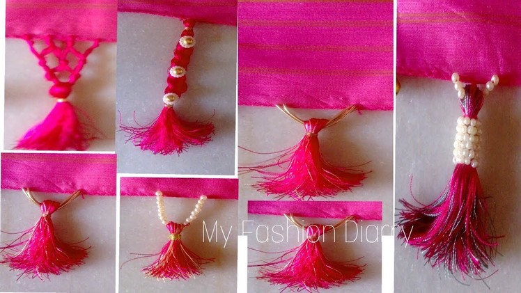 Convert simple dupatta. saree pallu into creative look with tessals