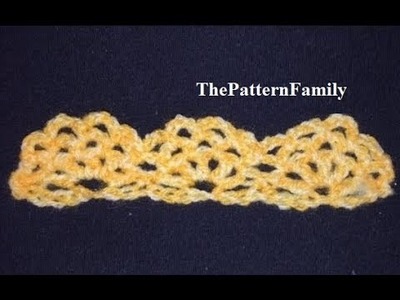 Crochet the Edge. Border. Trim Stitch Pattern #57│by ThePatternfamily
