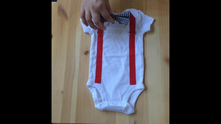 Cute Baby Boy Clothes: Snap on a tie!