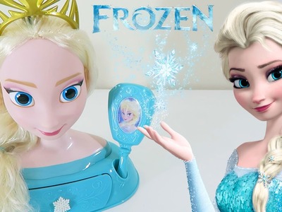 Disney Princess Frozen Elsa Majestic Styling Head Toy Unboxing & Review!