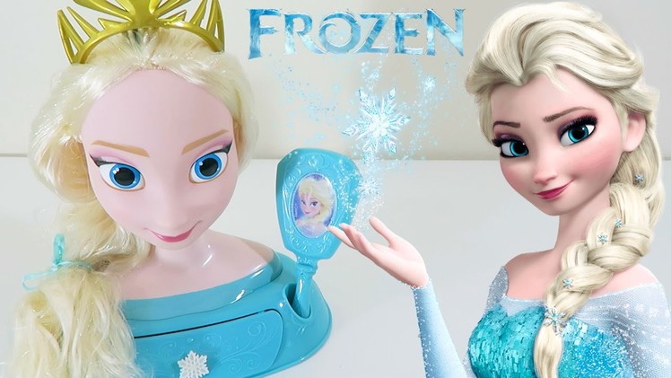 Disney Princess Frozen Elsa Majestic Styling Head Toy Unboxing & Review!
