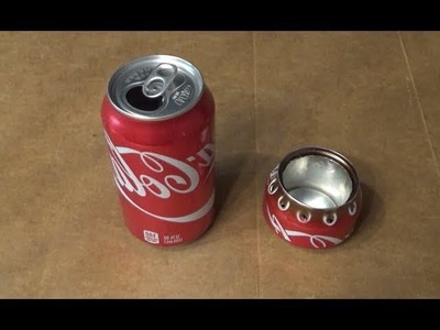 DIY: Home made Alcohol stove from a single aluminum coke can