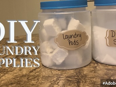 DIY LAUNDRY DETERGENT AND DRYER SHEETS