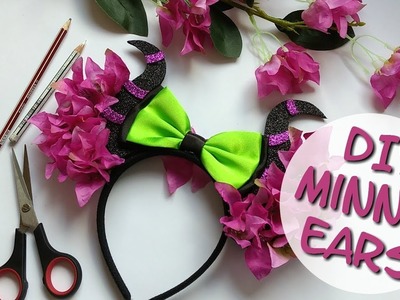 DIY Minnie Mouse Ears: Maleficent | Disney Villains Halloween Series