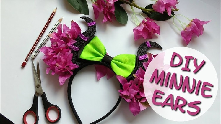 DIY Minnie Mouse Ears: Maleficent | Disney Villains Halloween Series