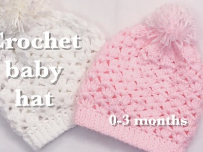 Easy crochet baby hat for newborn 0-3 months #88