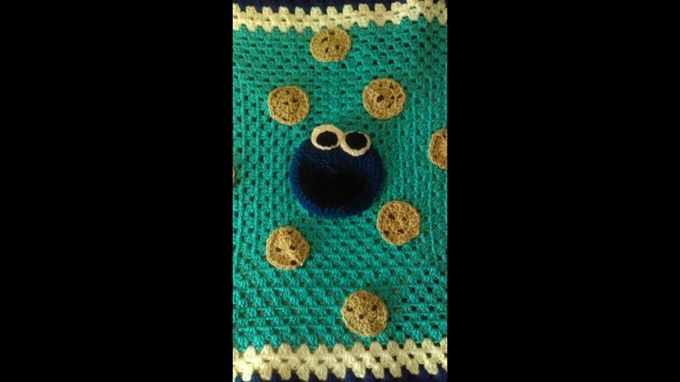 Easy Granny Square Cookie Monster Afghan