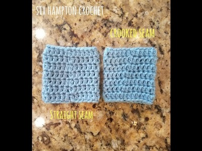 Follow this easy tutorial for a straight seam when crocheting in the round!