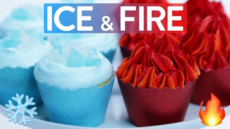 GAME OF THRONES ICE & FIRE CUPCAKES - NERDY NUMMIES