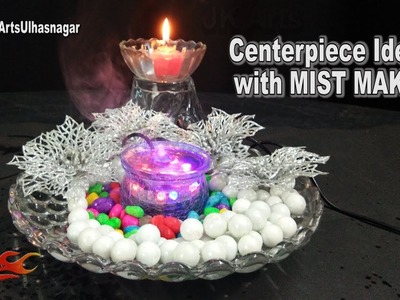 Ganpati Table Decoration with MIST MAKER | Centerpiece Ideas | JK Arts 1272