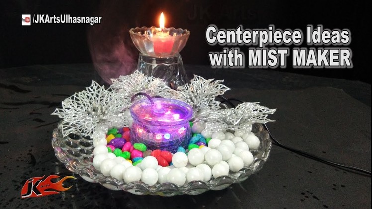 Ganpati Table Decoration with MIST MAKER | Centerpiece Ideas | JK Arts 1272