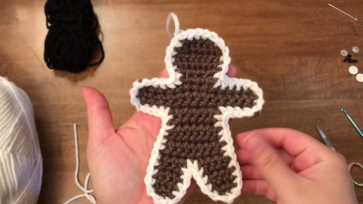 Gingerbread Man Crochet Tutorial - XMAS Granny Afghan