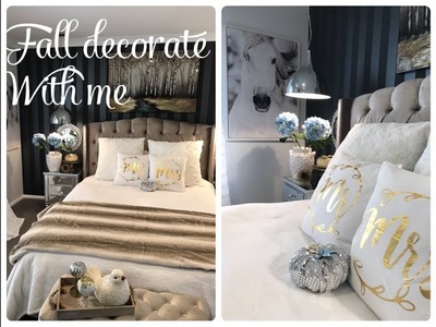 GLAM FALL BEDROOM TOUR DECORATE WITH ME