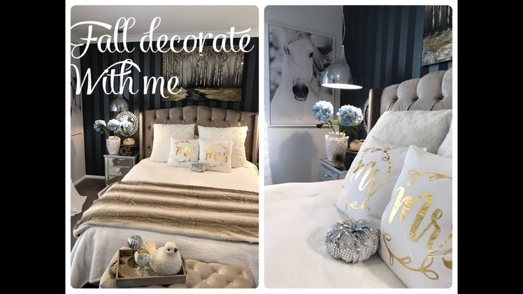 GLAM FALL BEDROOM TOUR DECORATE WITH ME